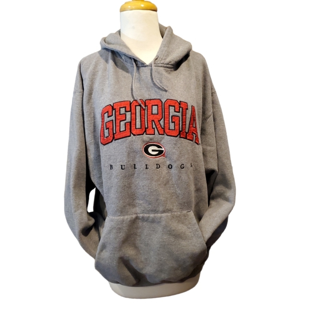 UGA Bulldogs Embroidered Fan Student Alumni Hoodie  L